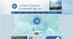 Desktop Screenshot of centroacaminhodaluz.com.br