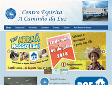 Tablet Screenshot of centroacaminhodaluz.com.br
